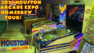 Laten we de zelfgemaakte flipperkasten bekijken op de Houston Arcade Expo 2025! Prachtig!