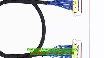 wire harness south africa Custom LVDS EDP Cable Assembly LCD Video Display Cable 32Awg I-PEX 20454 E