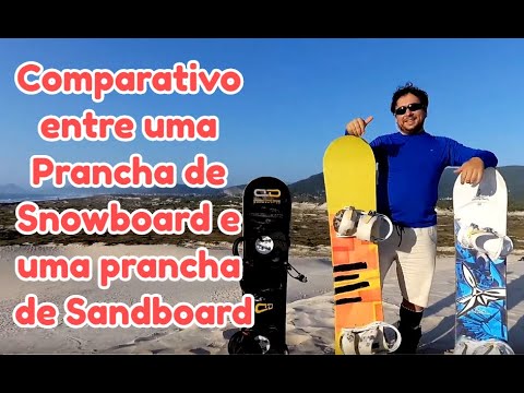 Vídeo: Você pode praticar sandboard com uma prancha de snowboard?