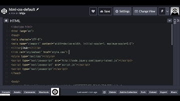 html css default code