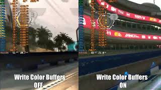 RPCS3 0.0.6-8333 - 3700x - Wipeout HD Write Color Buffers On vs Off