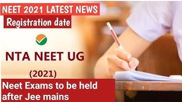 NTA Neet 2021 latest news|Neet 2021 latest news|Neet 2021|Neet Exams after jee mains |Latest News