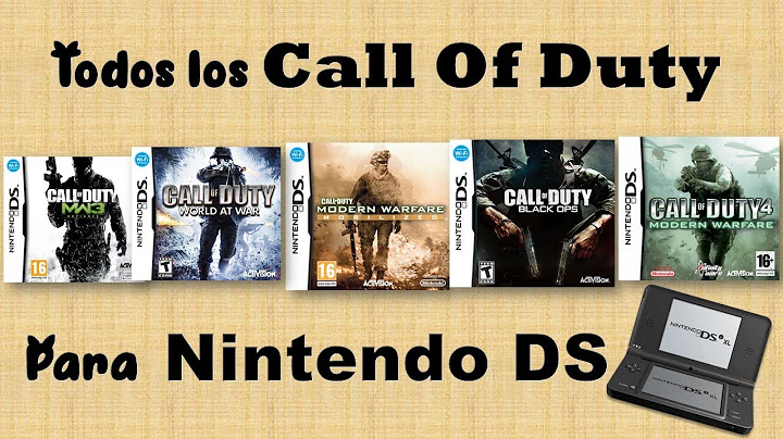 Todos los juegos de Call Of Duty Para Nintendo DS