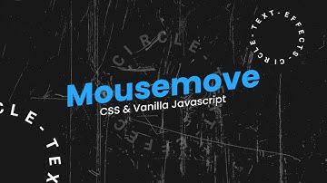 Animated Circle Text Effects using CSS & Javascript