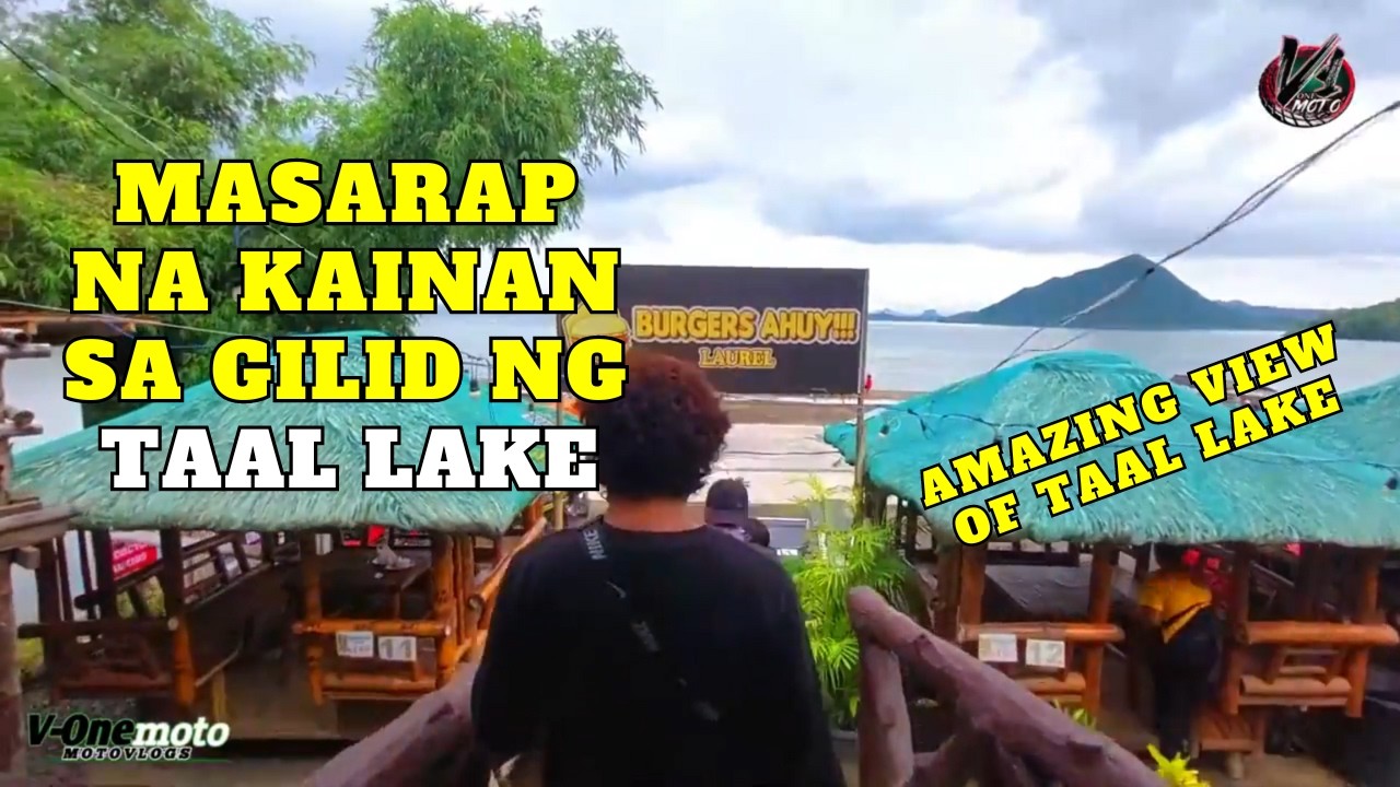 LAUREL BATANGAS Weekend Ride 🔥 Taal Lake Loop | Burgers Ahuy | Travel MotoVlog | V-OneMoto