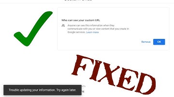 Cannot remove YouTube custom URL (Fixed )