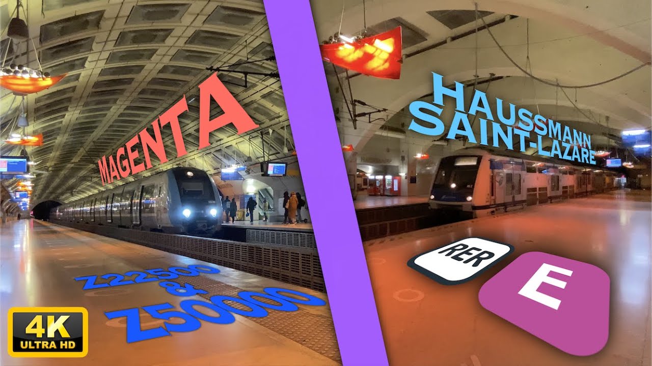 RER E matinal: spot à Magenta et Hausmann St Lazare à l'heure des premiers trains