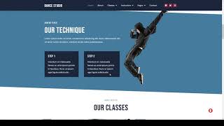 Dance Studio - Elementor Template Kit 15 fitness