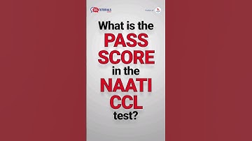 Did you know passing score in the NAATI CCL test? #CCLTutorials #cclexam #shorts