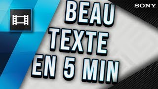 COMMENT FAIRE UN TEXTE MAGNIFIQUE EN 5 MINUTES 