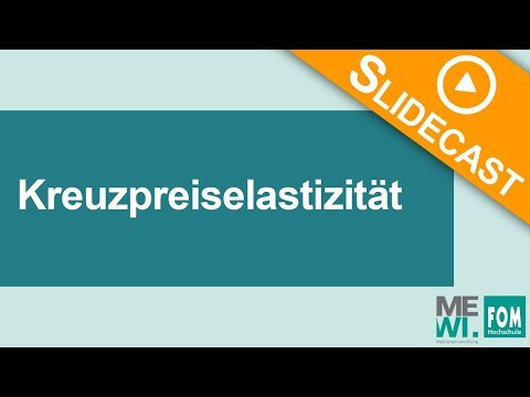 Video: Wie lautet die Formel für die Kreuzpreiselastizität?