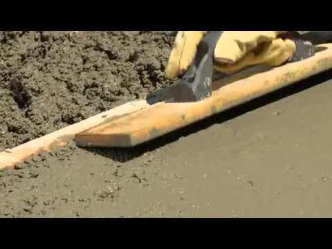 How to Pour and Finish Concrete