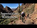 Backpacking Superstition Wilderness Solo Overnight in a Fire Burned Canyon