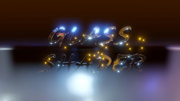Blender 2.8 - Eevee - Glass Text Shader | Camera Focus | Particle Simulation - [ Demo ]