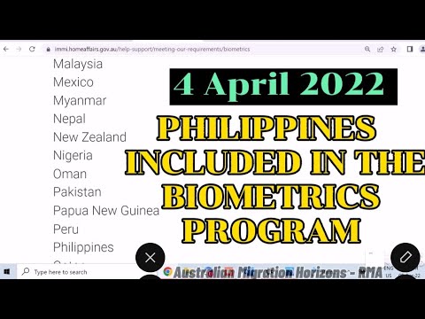 WHAT IS BIOMETRICS FOR AUSTRALIAN VISA APPLICATION? #PHILIPPINES INCLUDED IN THE BIOMETRICS PROGRAM