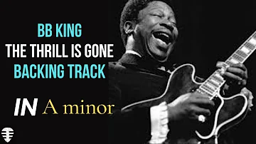 BB King backing track | The thrill is gone in A minor