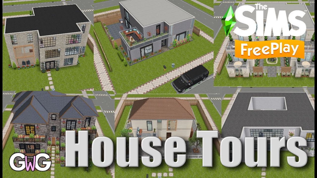 The Sims Freeplay 6 NEW Premade House Templates Tours YouTube