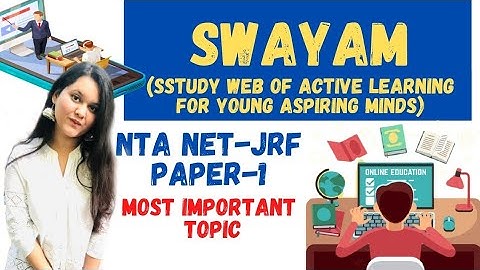 SWAYAM (Online Method of Teaching) | NTA NET-JRF Paper 1 | NTA/UGC Paper-1(2021)|