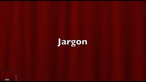 Jargon in Writing