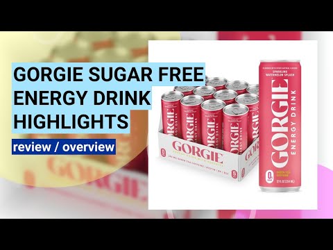 Reviewing GORGIE Sugar Free Natural Energy Drinks: Sparkling Watermelon Crush!