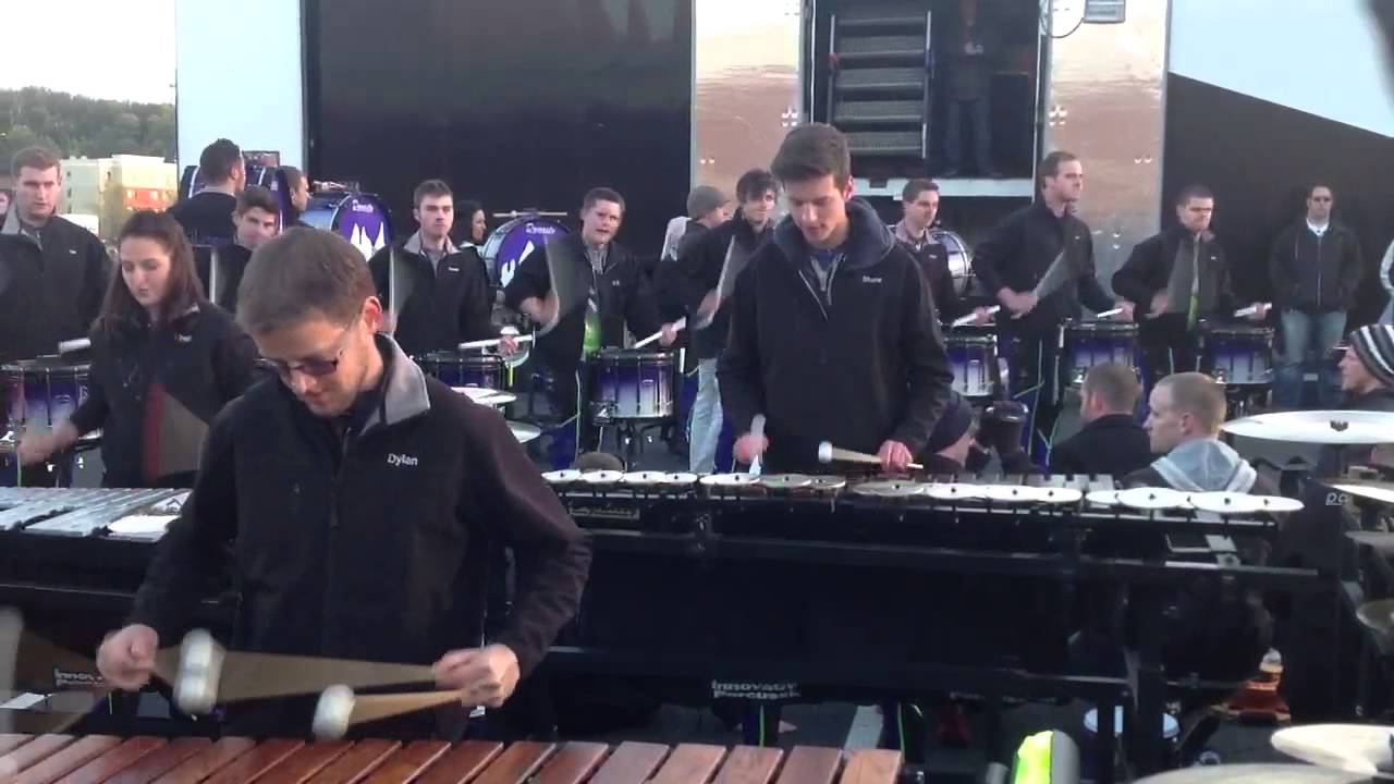 Matrix Indoor Percussion Ensemble 2013 in the lot