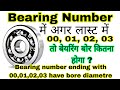 Bearing number And Bearing bore size relation | Bearing ID calculation Formula