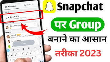 How to Make Group Chat on Snapchat | Snapchat Par group Kaise banate hain (New Update) 🐥