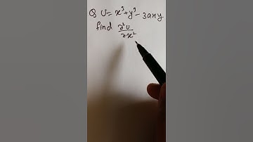If U= x cube+ y cube - 3axy Find Double partial Differential Equations with respect to x# shorts