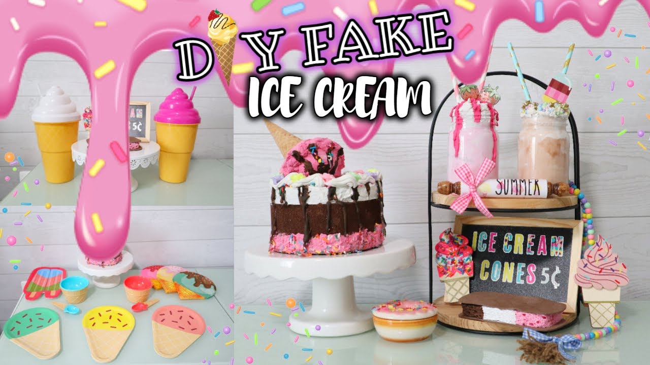 DIY Fake Ice Cream 🍦 YouTube
