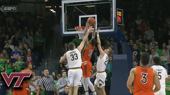 Virginia Tech's Ahmed Hill Flies In For The Dunk