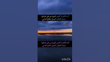 ألم يأتكم نبأ الذين كفروا من قبل فذاقوا سورة التغابن الشيخ صلاح الباجي