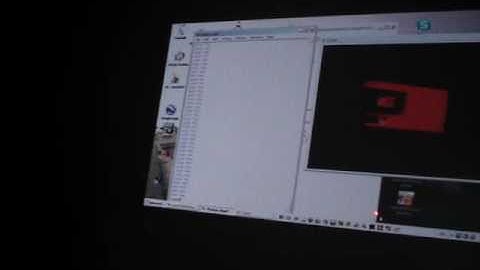 COntrol of mouse on a projected screen with laser pointer