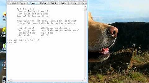 Gnuplotをwindowsでの使いかた