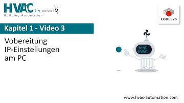 1.3 - HVAC Automation CODESYS: Vorbereitung IP-Einstellungen am PC
