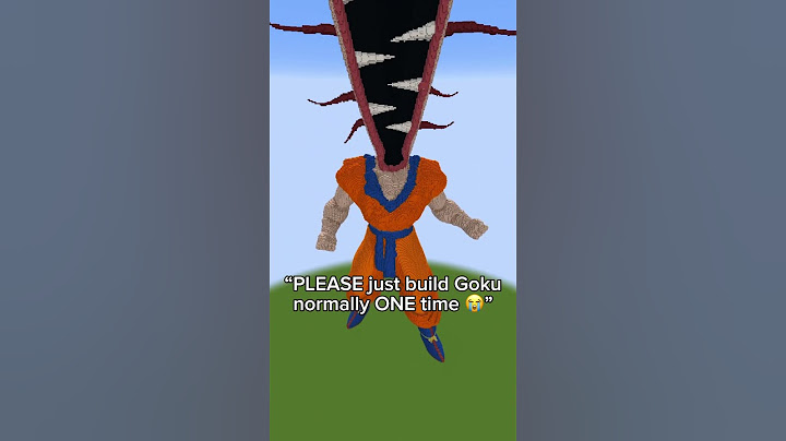 NORMAL Goku in Minecraft 🫡 #goku #dbz #dragonball #anime #fyp #memes #minecraft #dragonballz