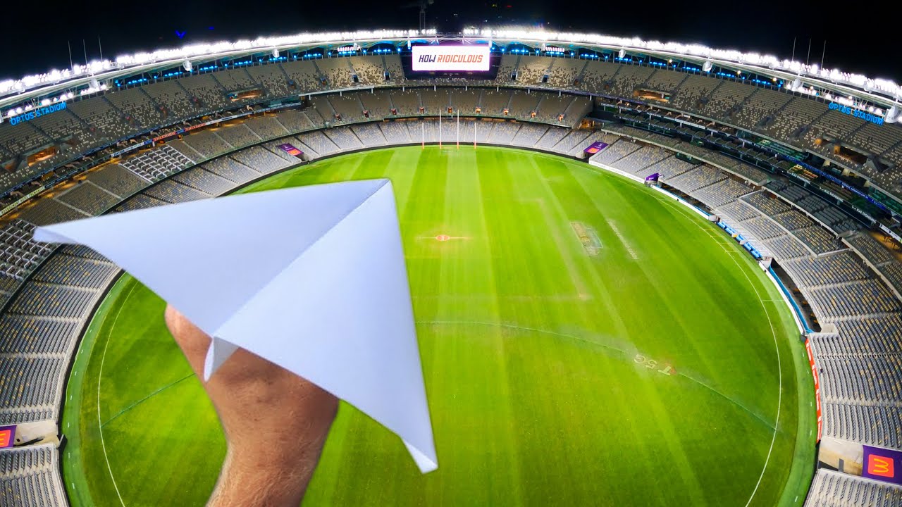New Update Can The World Record Paper Airplane Fly The Length Of A Stadium?