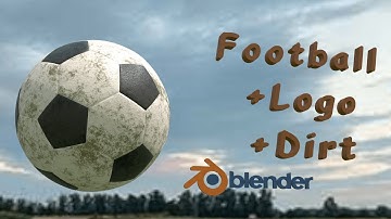 Create Football + Dirt + Logo | Easy Blender Tutorial with Procedural Shaders | Blender 4.2.1 LTS