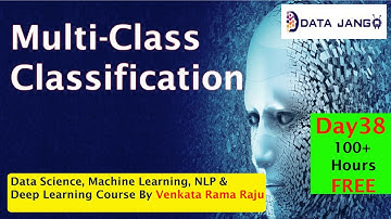 38 Multi-Class Classification | Artificial Intelligence Course | Datajango
