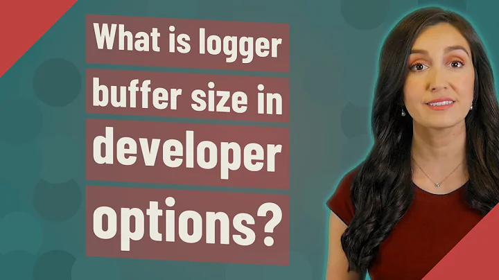 What is logger buffer size in developer options?