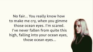 Billie Eilish - Ocean Eyes - Lyrics