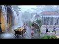 EXTREME INDONESIA STORM ⚡ Torrential Rain & Thunder | Healing Rain Village ASMR for Deep Sleep