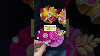Laddu gopal ji pagdi ,handmade with ️ ( size 3) whatsapp 8789919009 Call 8789919009 #shorts
