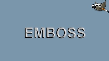 Create an Emboss Text Effect in Gimp
