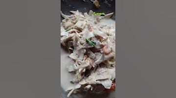 Củ Hũ Dừa Xào Tép nước cốt dừa ngon béo ngậy thơm ngon