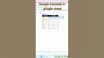 Google Sheets translate🤠 words in formula Advance Excel tips and tricks
