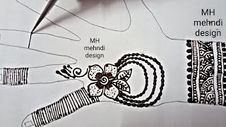 Wedding 2020 & Karva Chauth Special Designer Mehndi Design|Easy Flower Mehndi Design for Back Hands