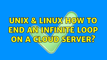 Unix & Linux: How to end an infinite loop on a cloud server?