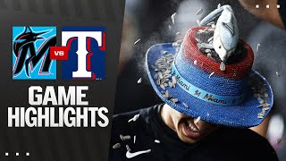 Marlins Vs. Rangers Game Highlights 91925 Mlb Highlights