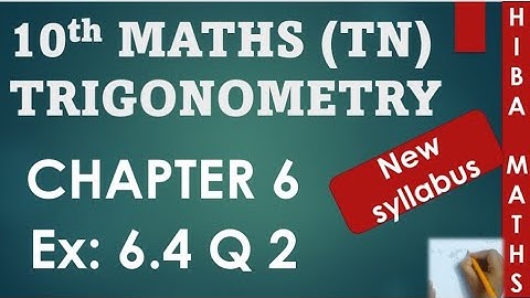 10th maths chapter 6 exercise 6.4 question 2 tn samacheer hiba maths
