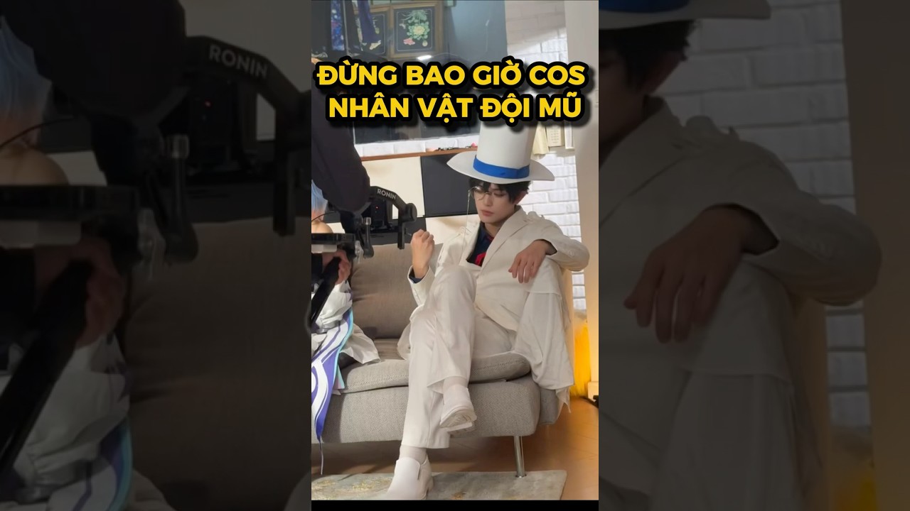 Kaito Kid và bí ẩn dưới mũ 🧐#cosplay #shorts #minnacosplay